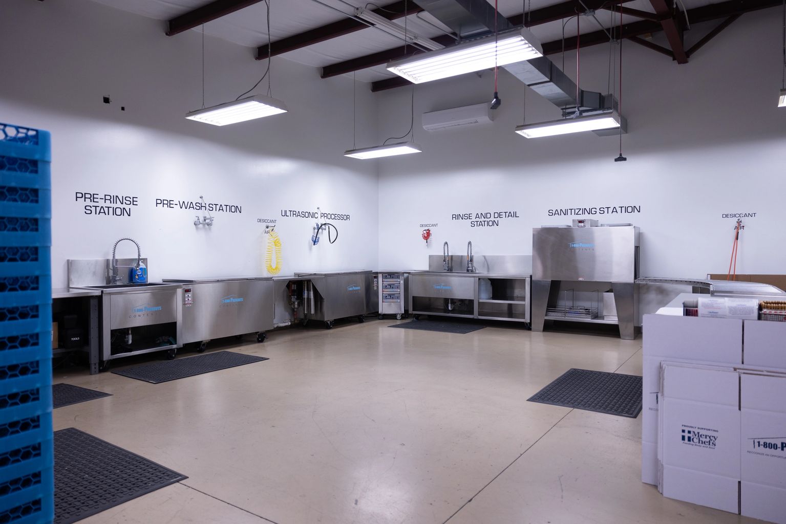 State-of-the-art content cleaning facility