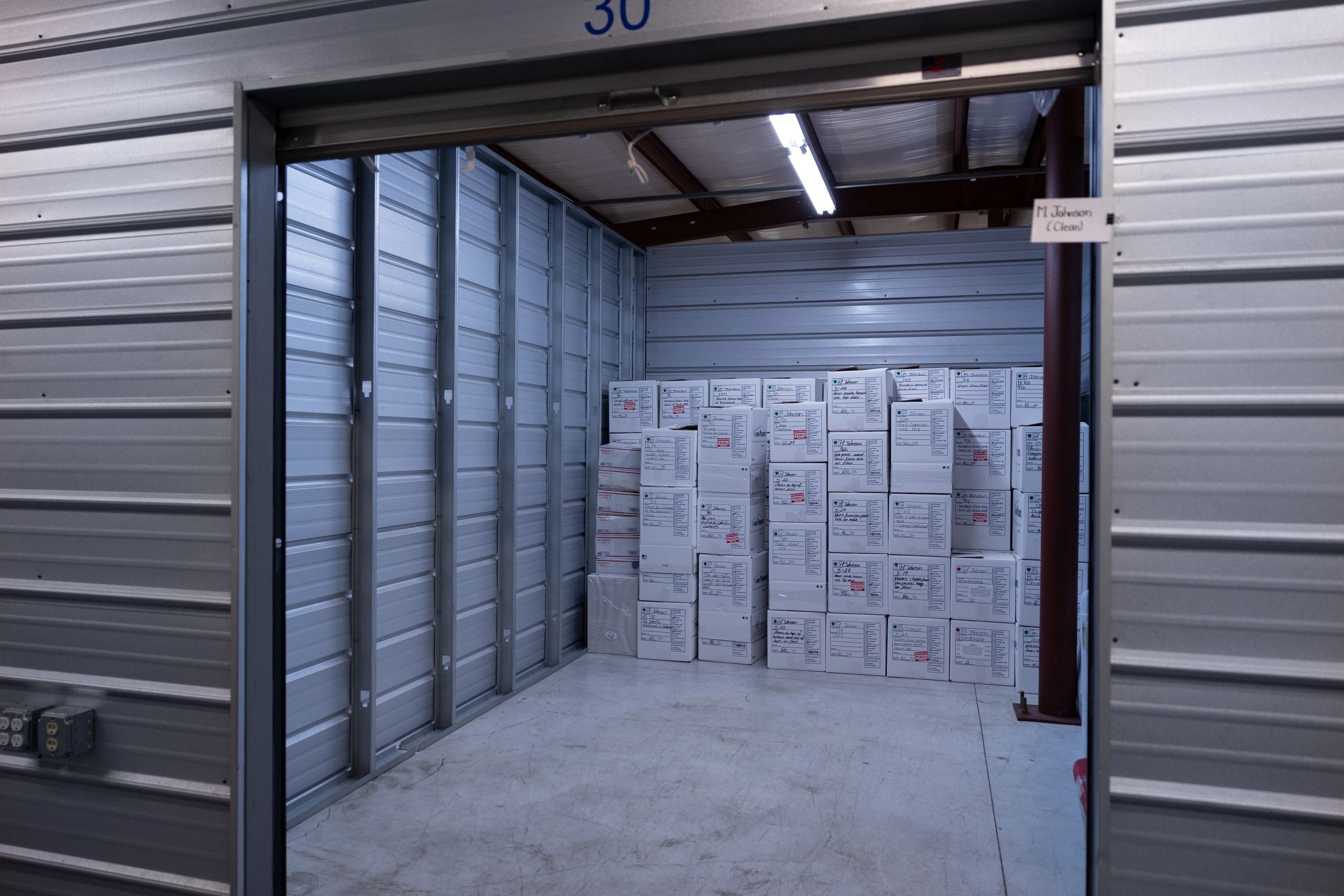 Climate-controlled storage facility