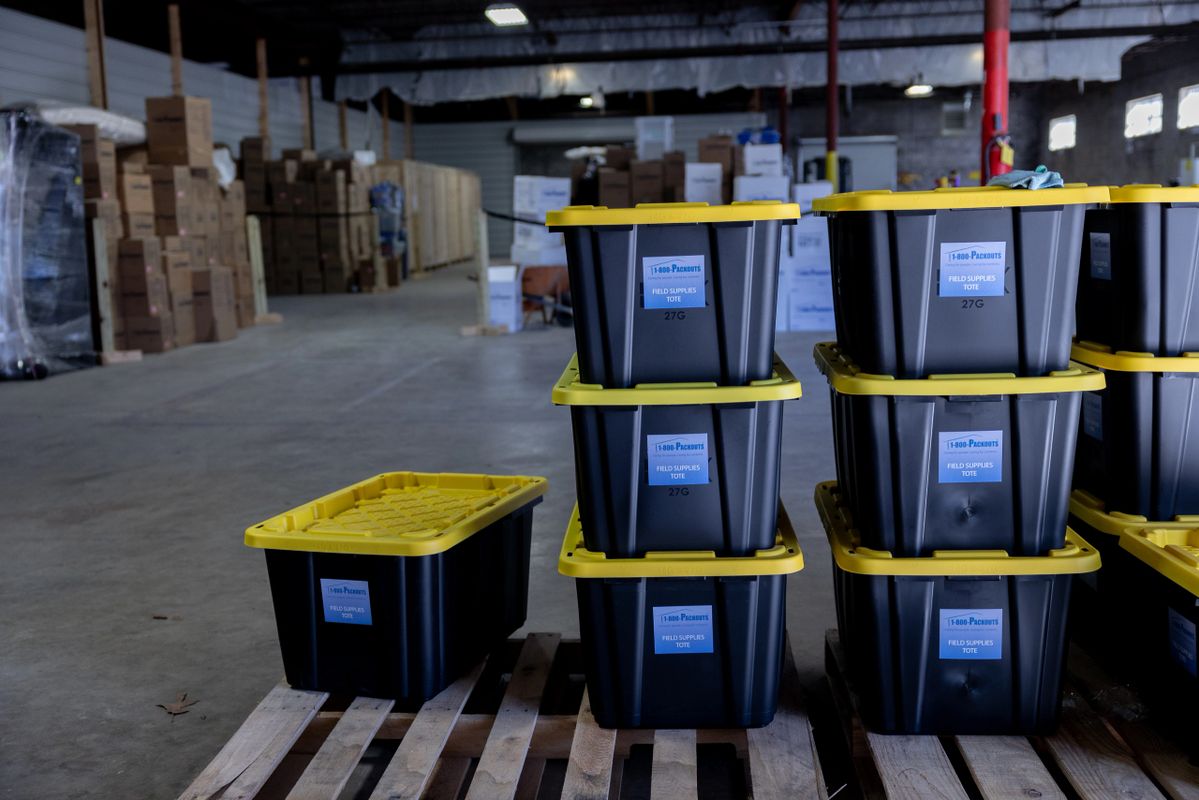 Storing all of your contents in secure bins to keep them safe